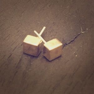 Noonday Collection sterling silver cubed earrings